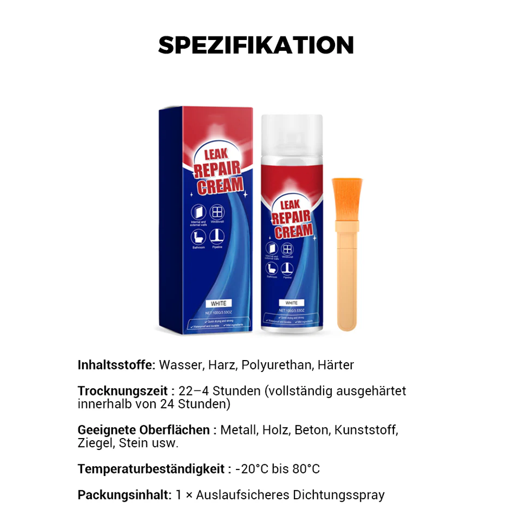 💥 Großer Ausverkauf – Kaufen Sie 2 und erhalten Sie 1 grati 🎯🛡️Wasserdichtes Dichtungsspray zur Leckreparatur