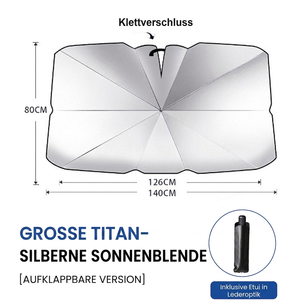 ⏰🔥NUR FÜR KURZE ZEIT 50% RABATT!🔥ÜBER 50.000 MAL VERKAUFT! 2026 Aktualisierter Auto-Frontscheiben-Sonnenschirm