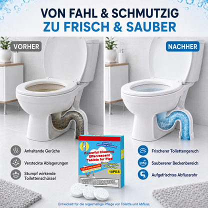 🔥🎁 1+1 GRATIS!!🥳 💞 50K+ VERKAUFT! ⚡💧 Leistungsstarke Brausetabletten zur Rohrreinigung