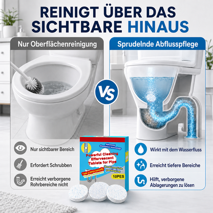 🔥🎁 1+1 GRATIS!!🥳 💞 50K+ VERKAUFT! ⚡💧 Leistungsstarke Brausetabletten zur Rohrreinigung