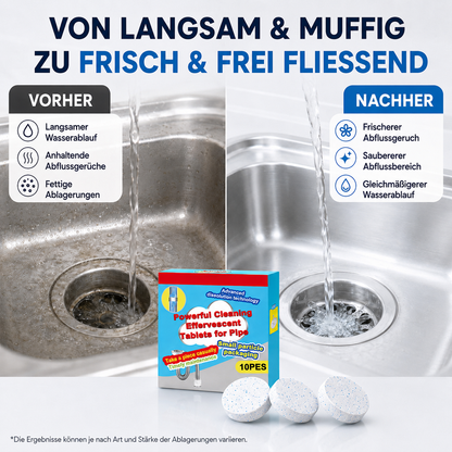 🔥🎁 1+1 GRATIS!!🥳 💞 50K+ VERKAUFT! ⚡💧 Leistungsstarke Brausetabletten zur Rohrreinigung