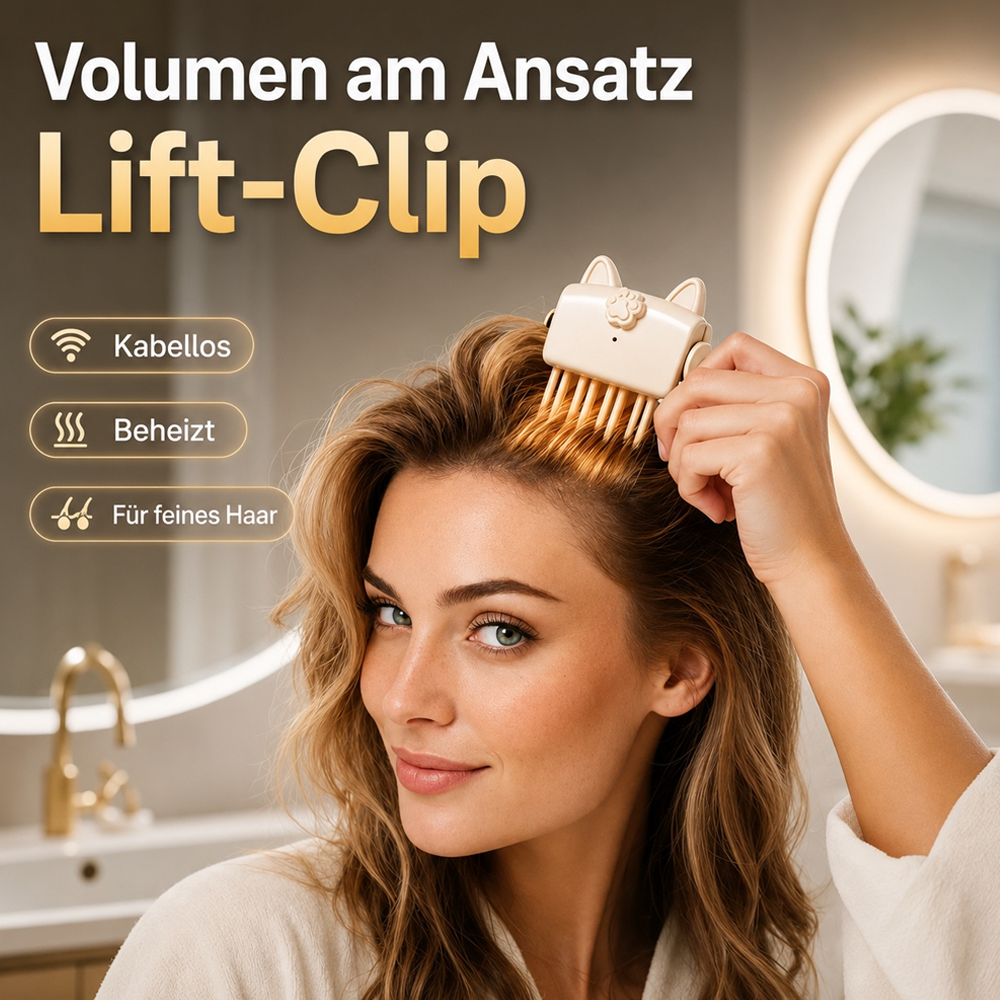 🔥 Volumen-Clip für Haarwurzeln – Mehr Fülle mit gezielter Wärme, ohne aufwendiges Toupieren 💁‍♀️
