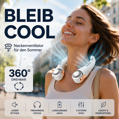 🍃🍃 geräuscharmer für den Sommer Tragbarer Nackenlüfter upsell