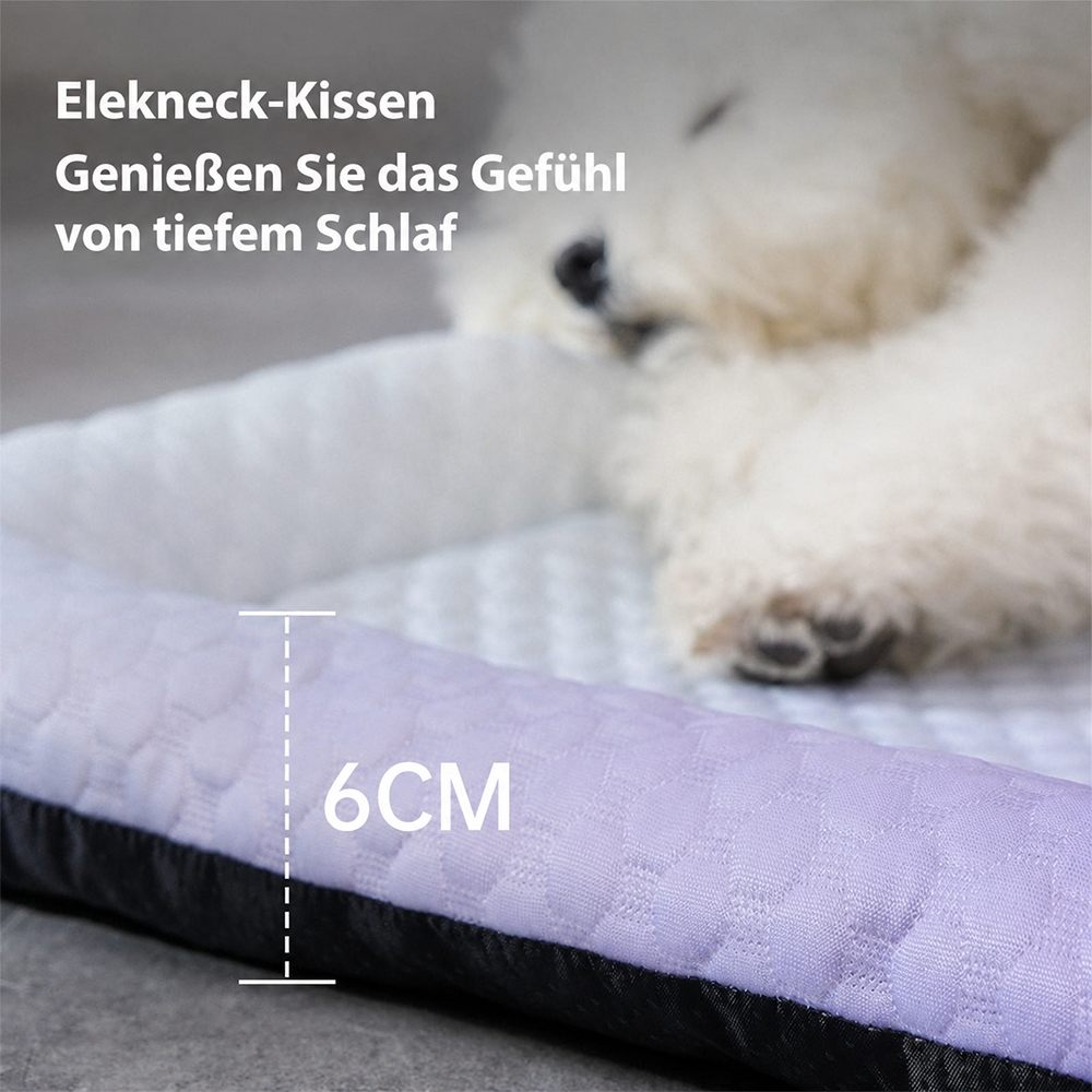 ❄️ Haustier-Kühlmatte für Hunde & Katzen 🐾 Natürlich kühles Ice-Silk-Pad • Atmungsaktiv • waschbar • weich