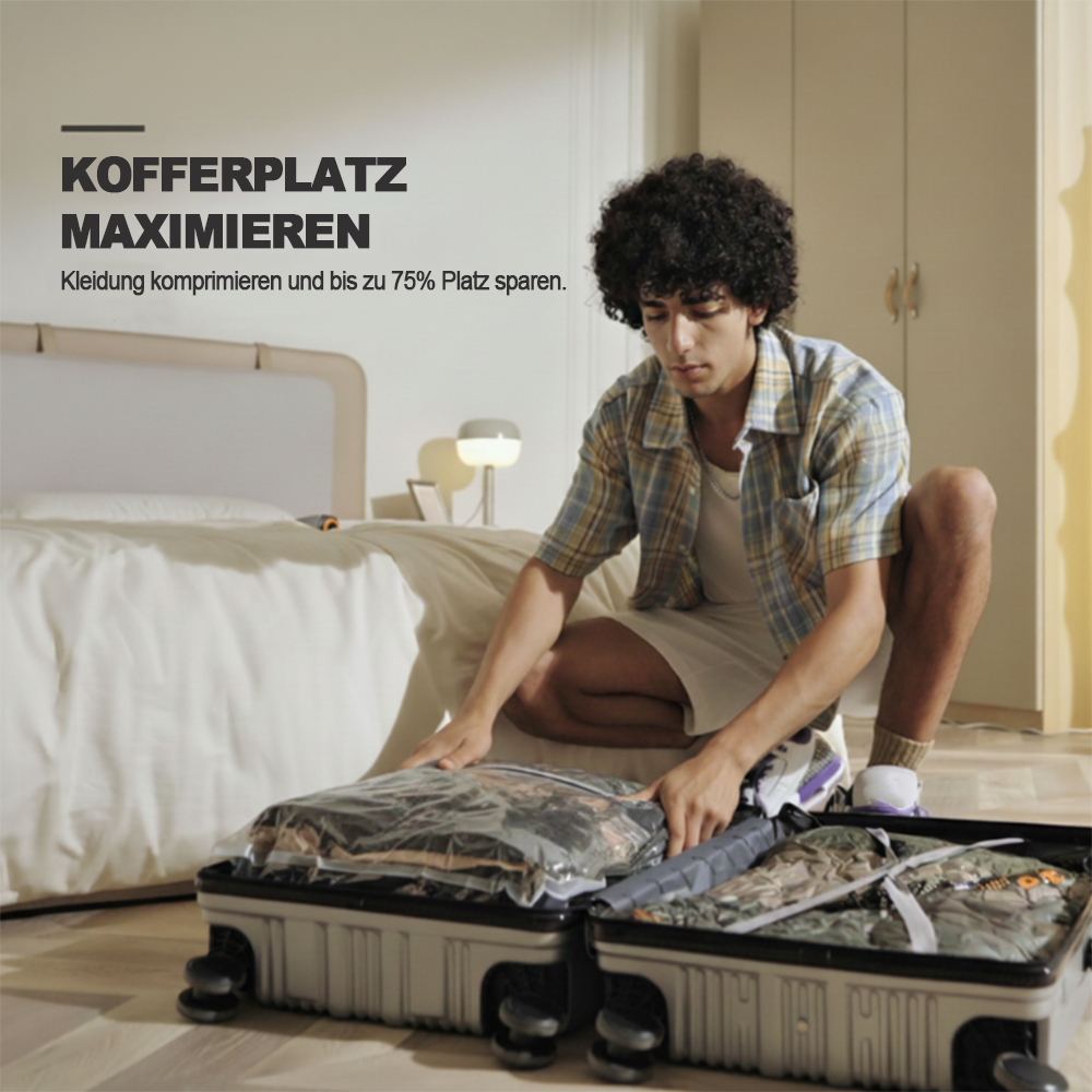 Vakuum-Kompressionsbeutel für Reisen & Zuhause – Platzsparende Aufbewahrung für Kleidung 🧳🏠