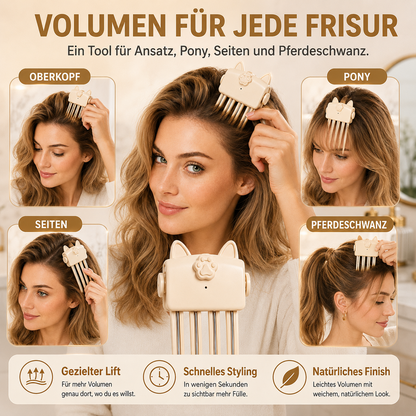 🔥 Volumen-Clip für Haarwurzeln – Mehr Fülle mit gezielter Wärme, ohne aufwendiges Toupieren 💁‍♀️