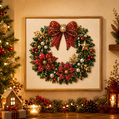🎨💎 Keine Vorkenntnisse nötig | 3D DIY Weihnachts-Perlenkunst-Set