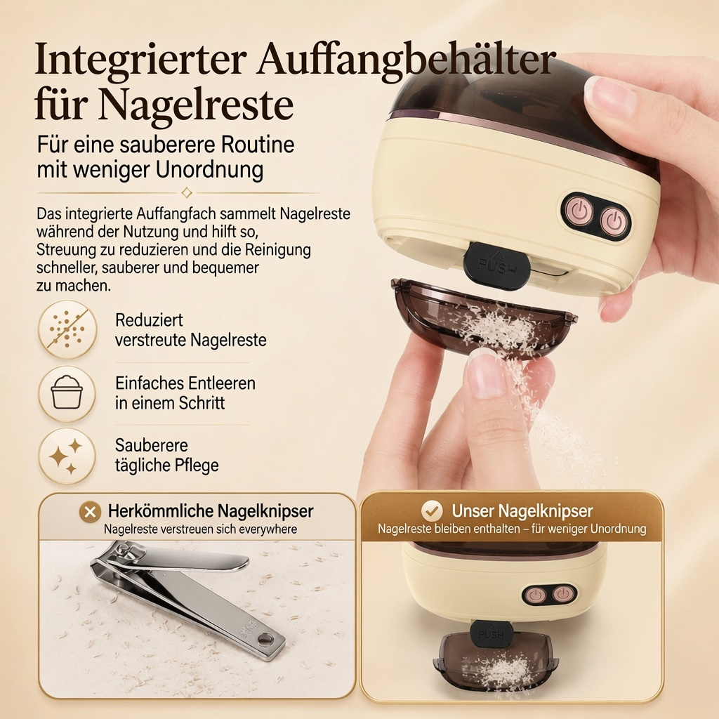 🔥2-in-1-Smart-Elektronagelschere & -Polierer ✂️💅 Die elektrische Nagelpflege für die ganze Familie!