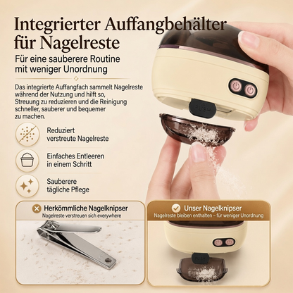 🔥2-in-1-Smart-Elektronagelschere & -Polierer ✂️💅 Die elektrische Nagelpflege für die ganze Familie!