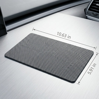 Snuffcup® Premium Diamond-Pattern Dashboard Anti-Slip Mat - High-Adhesion Heat Resistant Rubber Pad for Car Interior