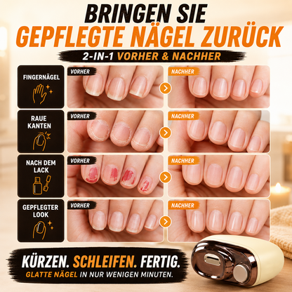 🔥2-in-1-Smart-Elektronagelschere & -Polierer ✂️💅 Die elektrische Nagelpflege für die ganze Familie!