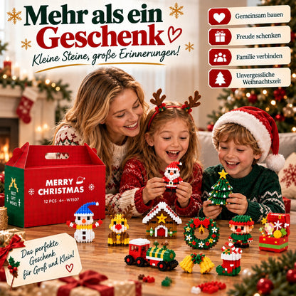 ⏳ Nur heute 49 % sparen – 🎄 12-Tage-Mini-Weihnachtsornament-Adventskalender | 12 einzigartige, festliche Bausets mit Aufhängeschlaufen – perfekt zum Schmücken von Weihnachtsbäumen, Kränzen und festlichen Dekorationen 🧱
