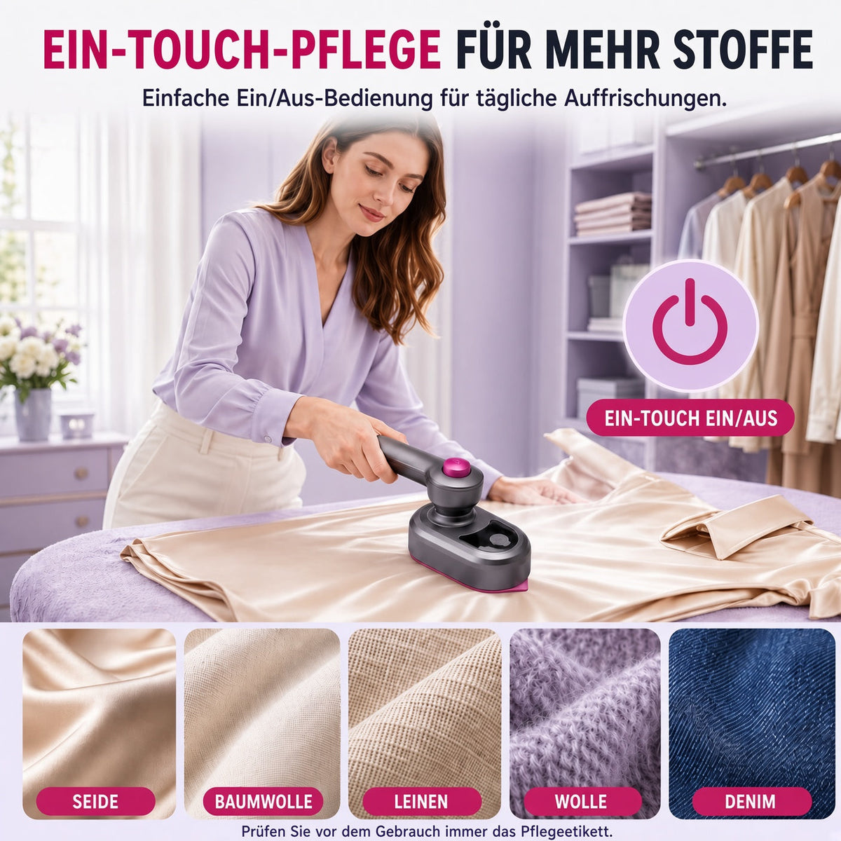 🔥 50 % RABATT! Tragbarer Kleidungsstück Bügeleisen – Kleidung schnell & einfach glätten