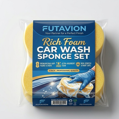 Bravunela® Rich Foam Car Wash Sponge Set