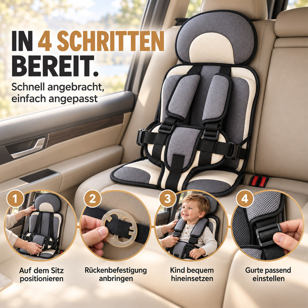 🔥 50 % Rabatt ! Zusammenklappbarer Kindersitz – Faltbar, sicher, überall dabei! 🧒 5-Punkt-Gurt, atmungsaktiv, für 0–12 Jahre ⚡ Limitiertes Angebot ⏳