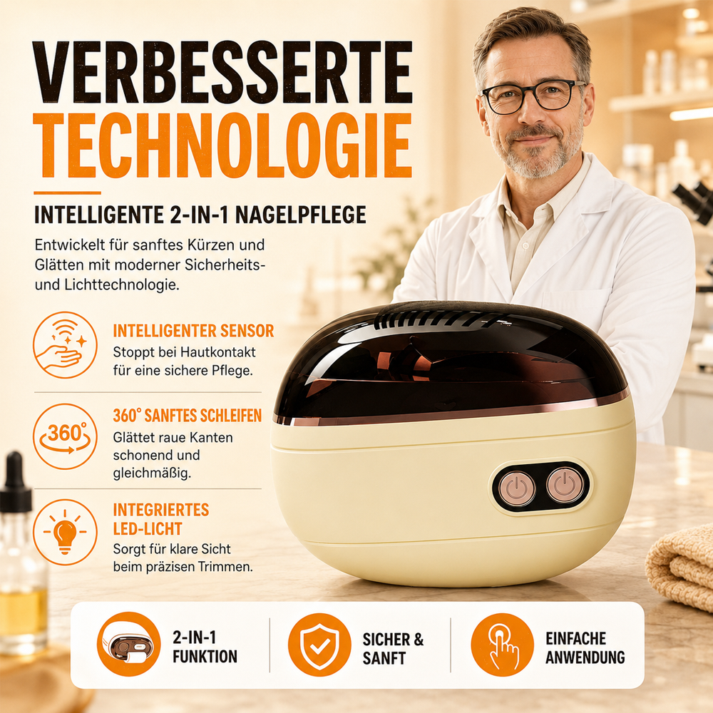 🔥2-in-1-Smart-Elektronagelschere & -Polierer ✂️💅 Die elektrische Nagelpflege für die ganze Familie!
