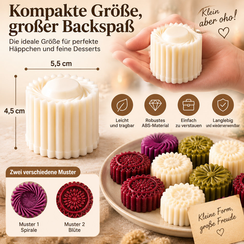 🍪Doppelseitiger Plätzchenstempel ✨ – Perfekte Kekse & Gebäck ganz einfach | Kinderleichtes Backen, DIY-Geschenke & platzsparendes 2-in-1-Design