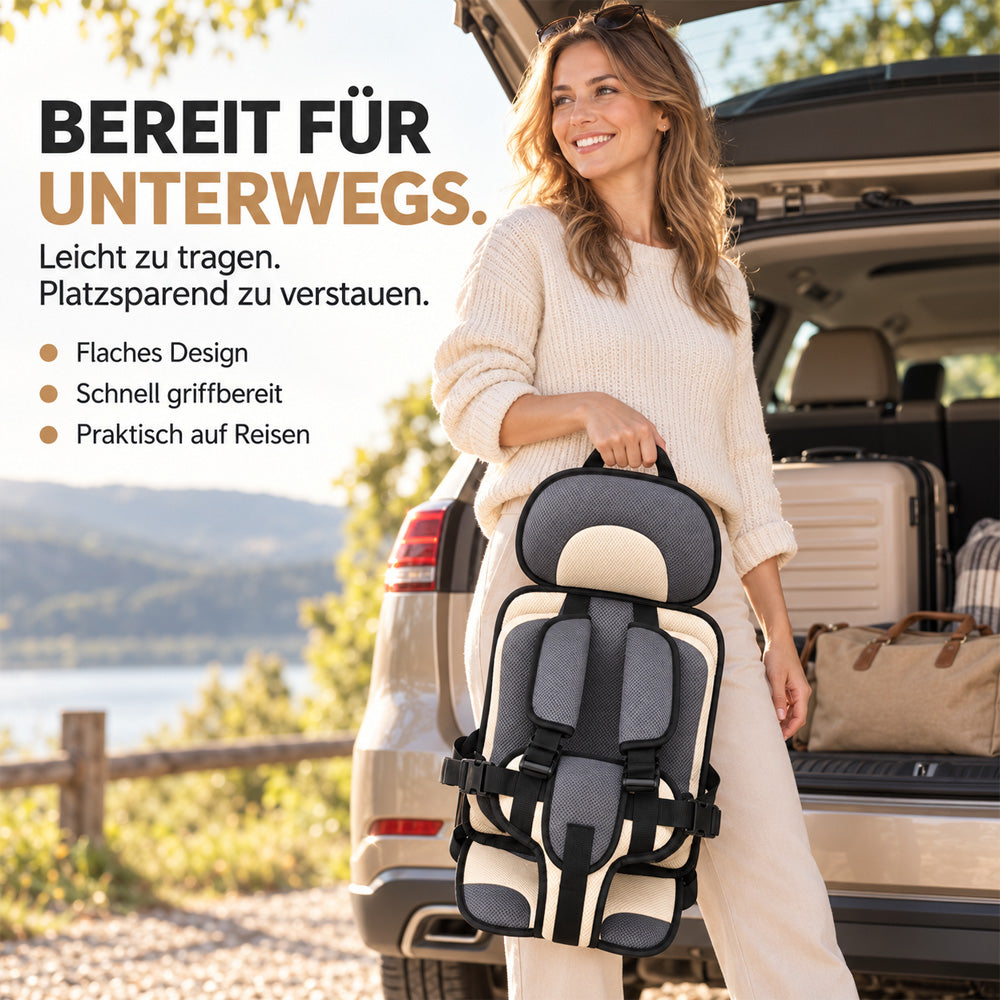 🔥 50 % Rabatt ! Zusammenklappbarer Kindersitz – Faltbar, sicher, überall dabei! 🧒 5-Punkt-Gurt, atmungsaktiv, für 0–12 Jahre ⚡ Limitiertes Angebot ⏳