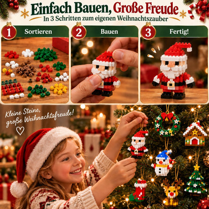 ⏳ Nur heute 49 % sparen – 🎄 12-Tage-Mini-Weihnachtsornament-Adventskalender | 12 einzigartige, festliche Bausets mit Aufhängeschlaufen – perfekt zum Schmücken von Weihnachtsbäumen, Kränzen und festlichen Dekorationen 🧱