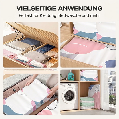 🧳💨 Vakuum-Aufbewahrungsbeutel ohne Pumpe – Einfach komprimieren & platzsparend verstauen upsell