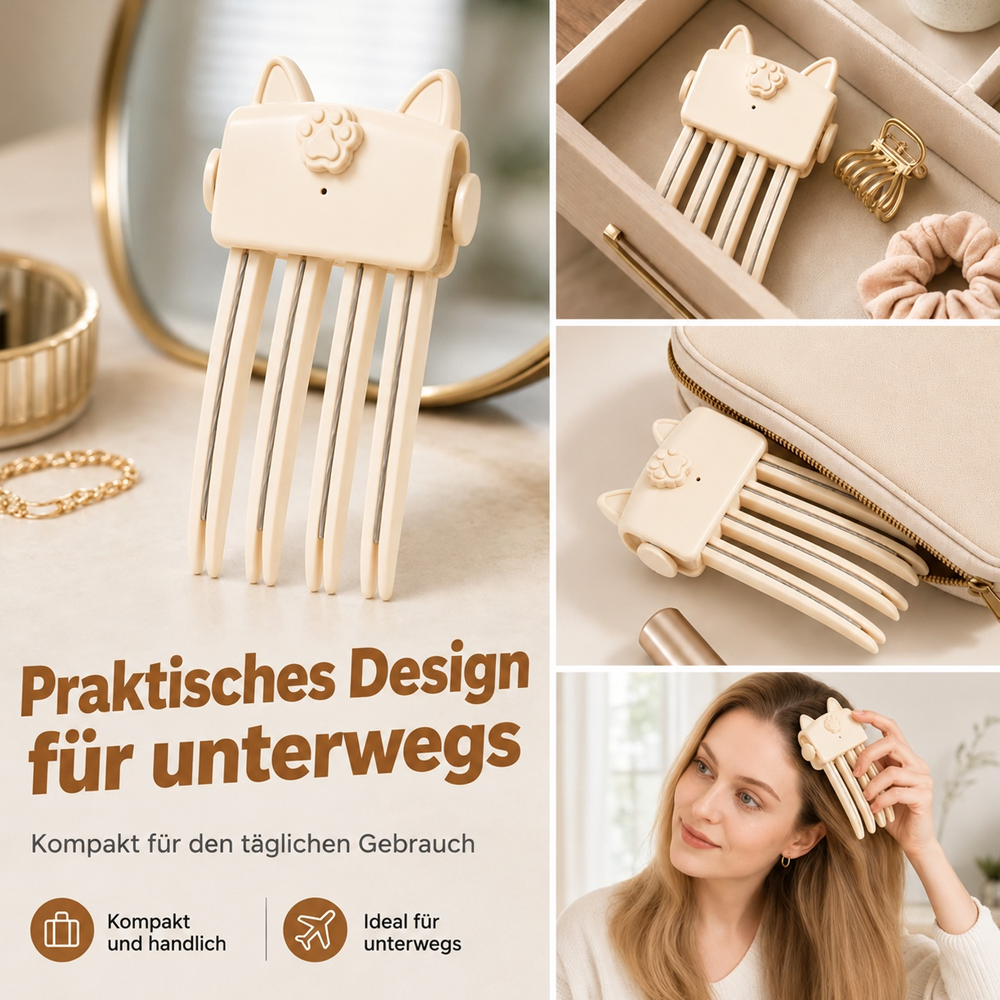 🔥 Volumen-Clip für Haarwurzeln – Mehr Fülle mit gezielter Wärme, ohne aufwendiges Toupieren 💁‍♀️