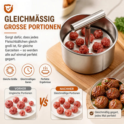 📢📢 50 % Rabatt !! ⏰🍡 Fleischbällchen‑Maker aus lebensmittelechtem Edelstahl für die Küche