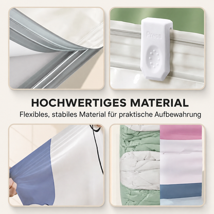 🧳💨 Vakuum-Aufbewahrungsbeutel ohne Pumpe – Einfach komprimieren & platzsparend verstauen upsell