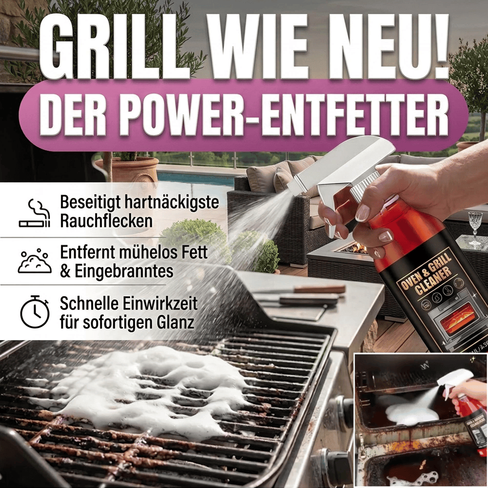🧼✨ Ofen- und Grillreiniger-Spray – Gegen Fett & hartnäckige Verschmutzungen 🔥