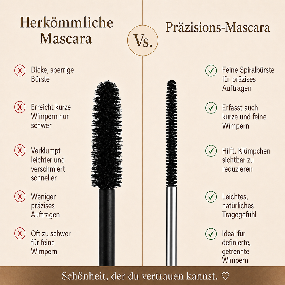 ⏰ Wasserfeste Mascara für Schwung & Verlängerung