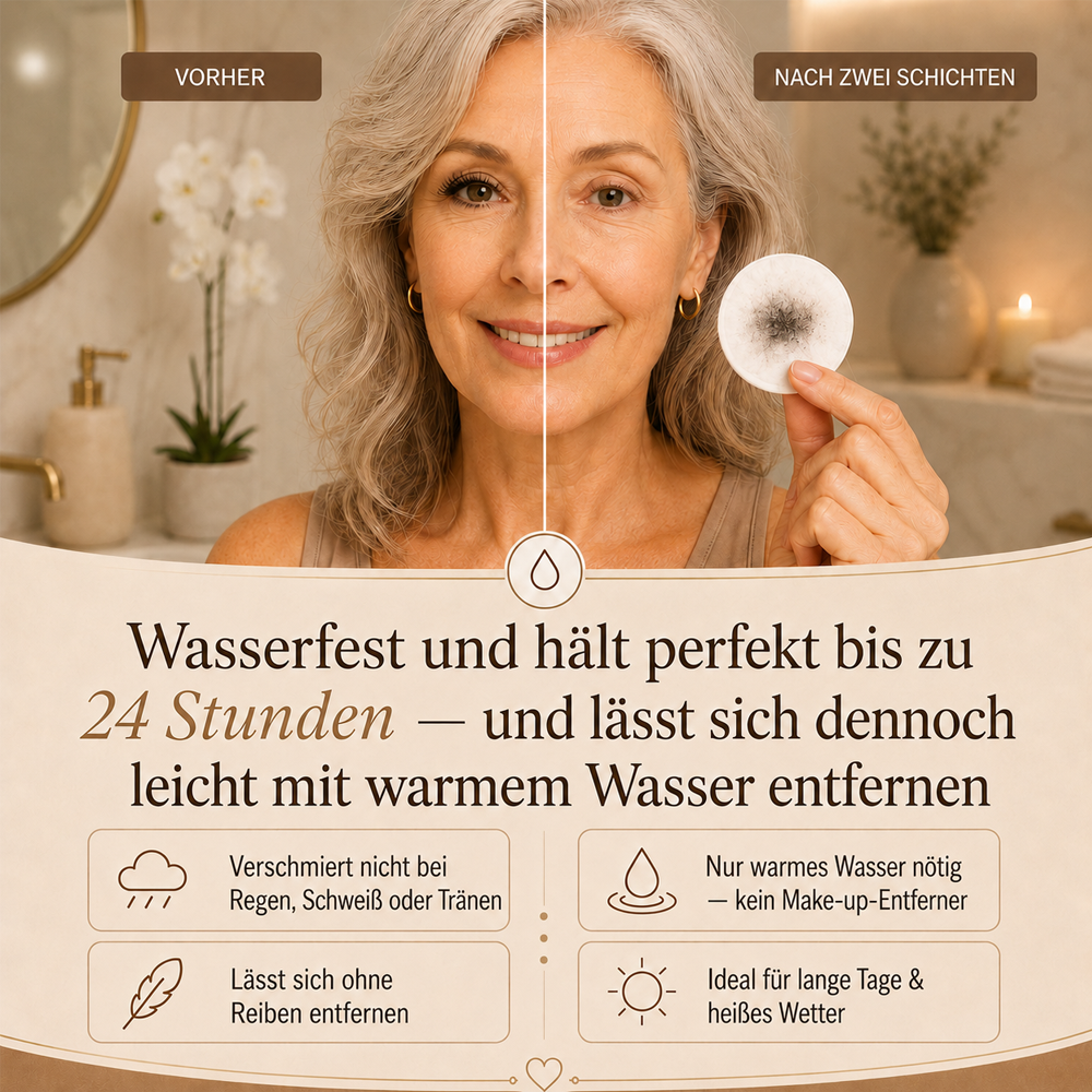 ⏰ Wasserfeste Mascara für Schwung & Verlängerung