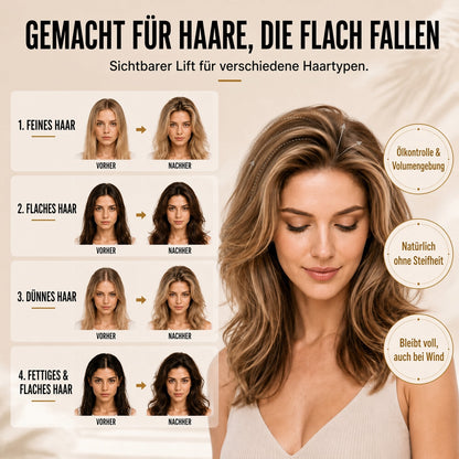 🎉🎉 50 % RABATT | NUR FÜR KURZE ZEIT!  Volumen-Haarspray – Haarspray mit lang anhaltendem Pfirsichduft für mehr Volumen und perfekten Halt den ganzen Tag.