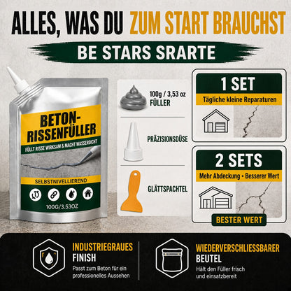 💧 50% Rabatt! Wasserfester Beton-Rissfüller 🧱 – Risse schnell reparieren & zuverlässig abdichten 🔧
