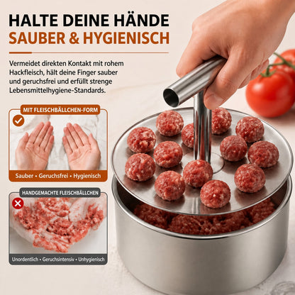 📢📢 50 % Rabatt !! ⏰🍡 Fleischbällchen‑Maker aus lebensmittelechtem Edelstahl für die Küche