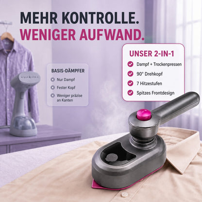 🔥 50 % RABATT! Tragbarer Kleidungsstück Bügeleisen – Kleidung schnell & einfach glätten