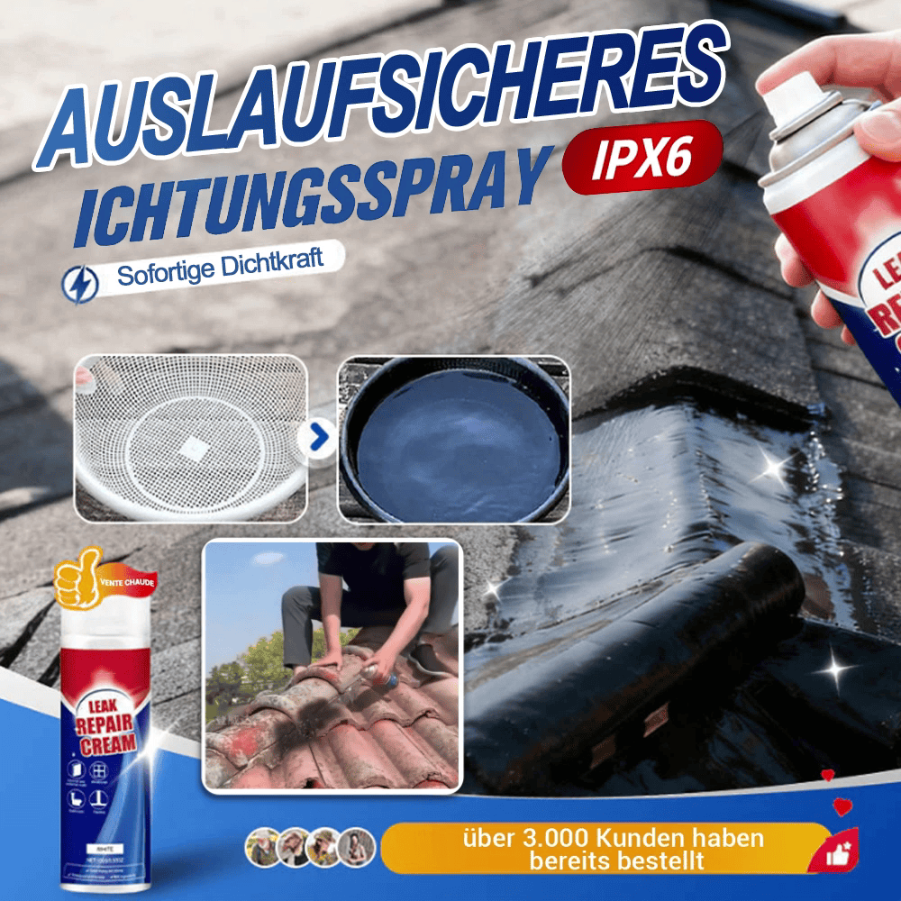 💥 Großer Ausverkauf – Kaufen Sie 2 und erhalten Sie 1 grati 🎯🛡️Wasserdichtes Dichtungsspray zur Leckreparatur