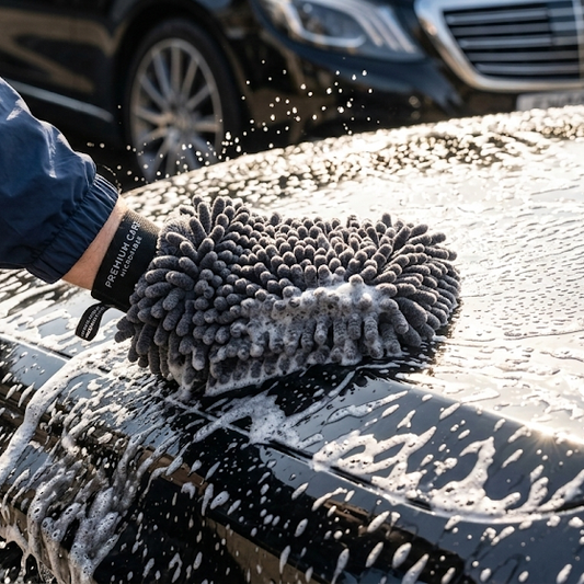 Bravunela®Ultra-Soft Double-Sided Chenille Microfiber Car Wash Mitt