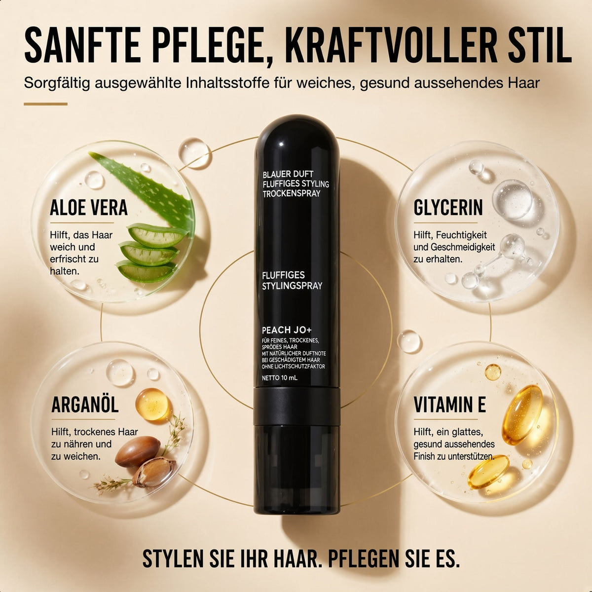 🎉🎉 50 % RABATT | NUR FÜR KURZE ZEIT!  Volumen-Haarspray – Haarspray mit lang anhaltendem Pfirsichduft für mehr Volumen und perfekten Halt den ganzen Tag.
