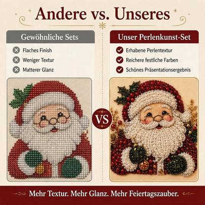 🎨💎 Keine Vorkenntnisse nötig | 3D DIY Weihnachts-Perlenkunst-Set
