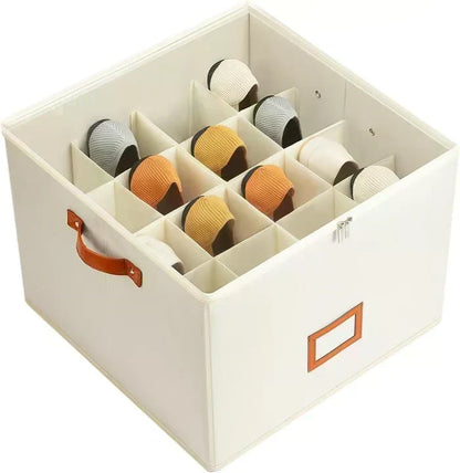 👟 Schuh-Organizer aus Stoff – platzsparende Aufbewahrungsbox – für bis zu 16 Paar Schuhe – ideal für Kleiderschränke, Flure & Reisen – schützt vor Staub & Schmutz