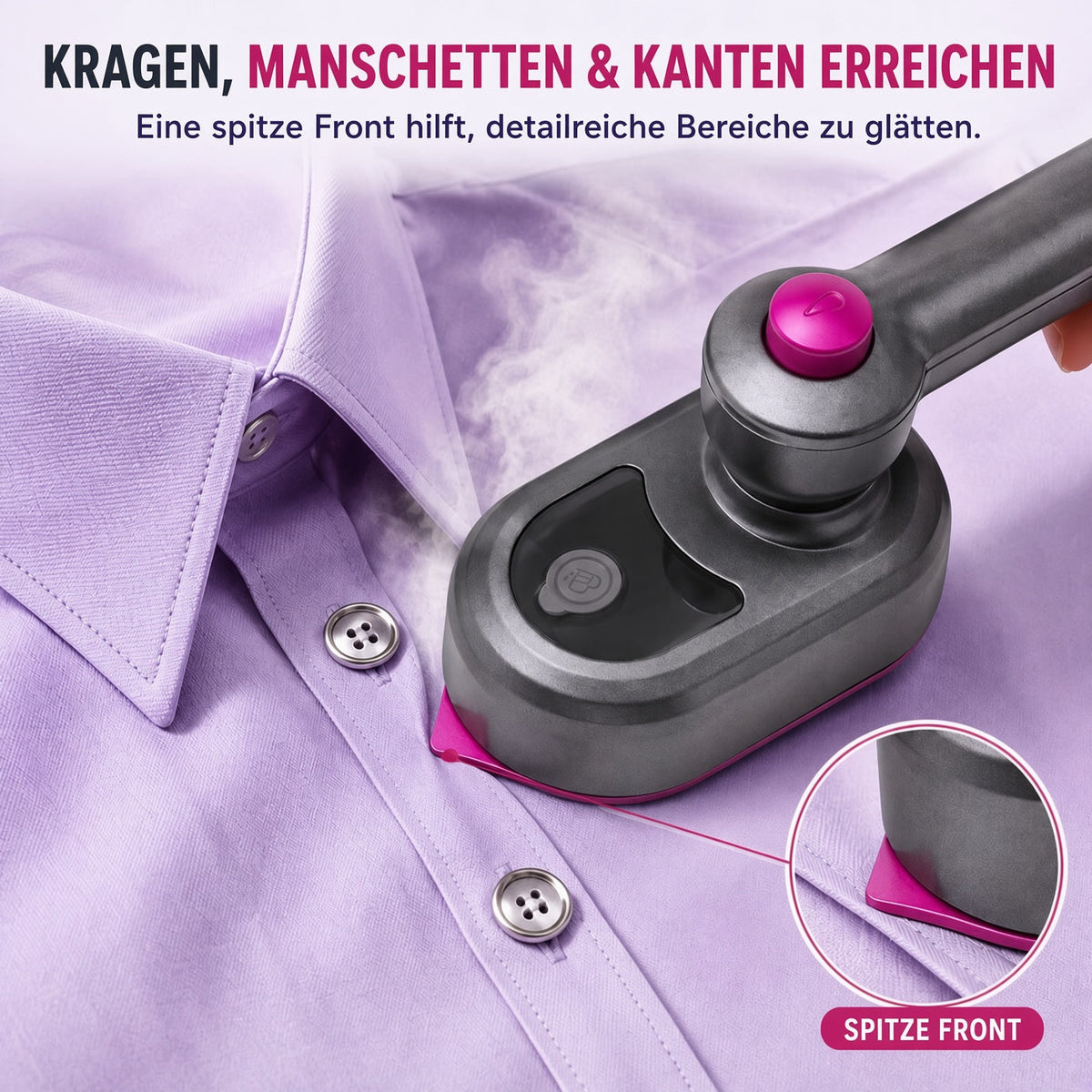 🔥 50 % RABATT! Tragbarer Kleidungsstück Bügeleisen – Kleidung schnell & einfach glätten