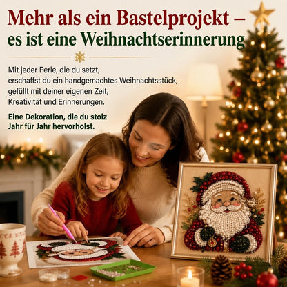 🎨💎 Keine Vorkenntnisse nötig | 3D DIY Weihnachts-Perlenkunst-Set